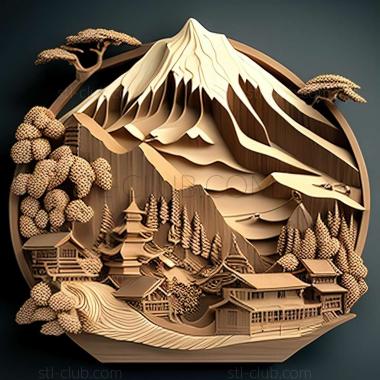 3D model Chichibu in Japan (STL)